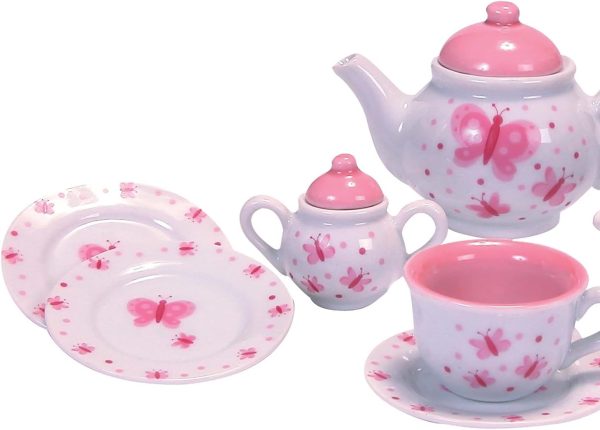 Schylling Butterfly Porcelain Tea Set