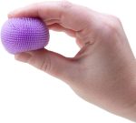 Schylling Teenie NeeDoh Fuzz Ball - Mini Sensory Toy with a Velvet Texture and Soft Cloud Squish - Color May Vary; Three Fuzz Balls Per Pack