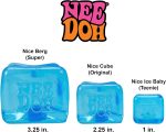 Schylling NeeDoh Nice Cube - Sensory Squeeze Toy with Super Solid Squish - 2.25 Cube - Color May Vary (Pack of 1)