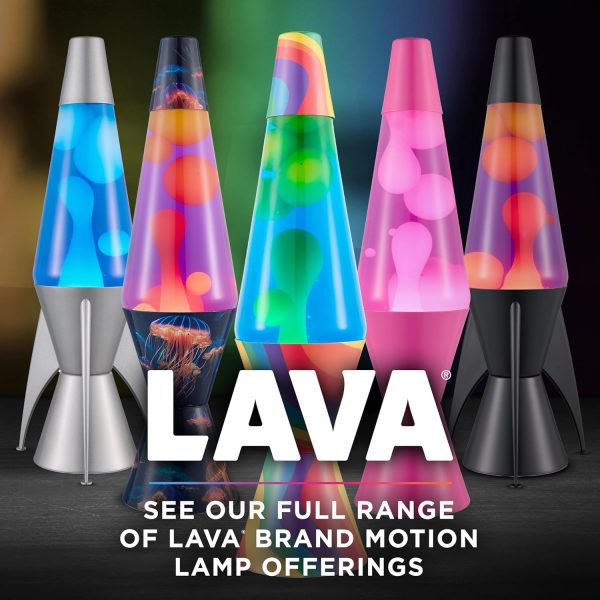 Lava The Original Lamp - 16.3 Emerald Tide ?C Classic Liquid Motion Lamp - Yellow Wax and Blue Liquid - Item #5139 (Amazon Exclusive)