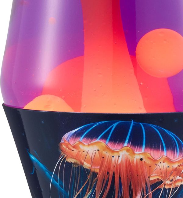 Lava The Original Lamp - 14.5 Luminous Jelly Fish ?C Classic Liquid Motion Lamp - Yellow Wax and Purple Liquid - Item #2424 (Amazon Exclusive)